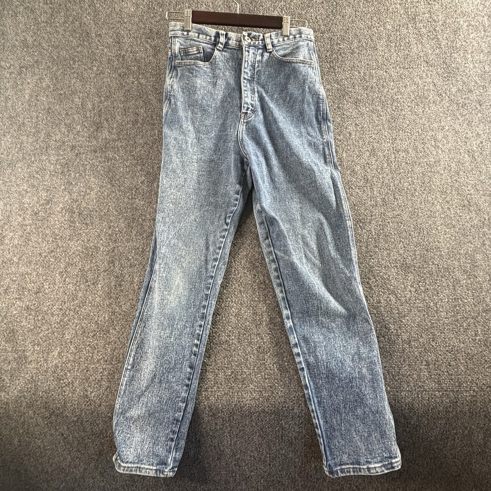 Vtg Size 6  Jordache Jeans Acid Wash  80's Tapered Leg Size 30x30 High Waist